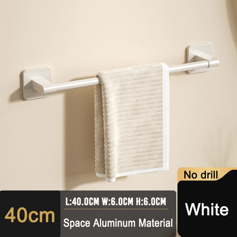Self-adhesive home bathroom towel holder without drilling
