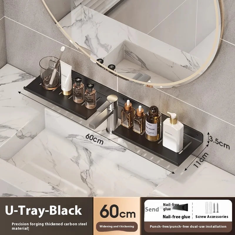Bathroom storage shelf, washbasin shelf,