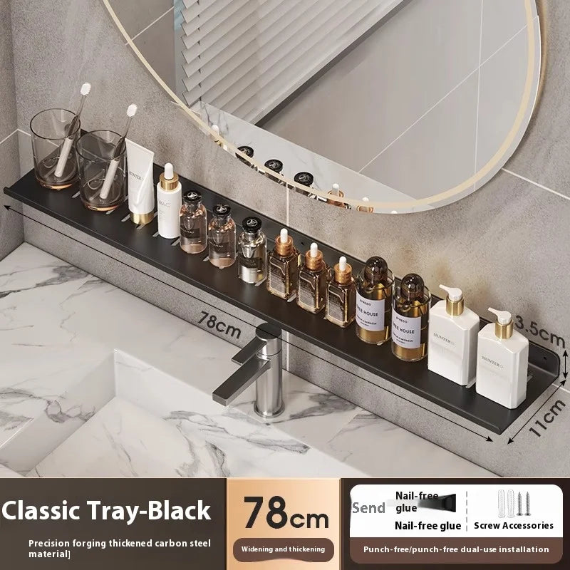 Bathroom storage shelf, washbasin shelf,