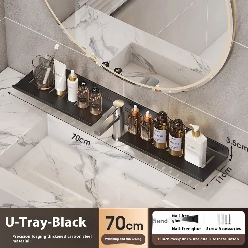 Bathroom storage shelf, washbasin shelf,