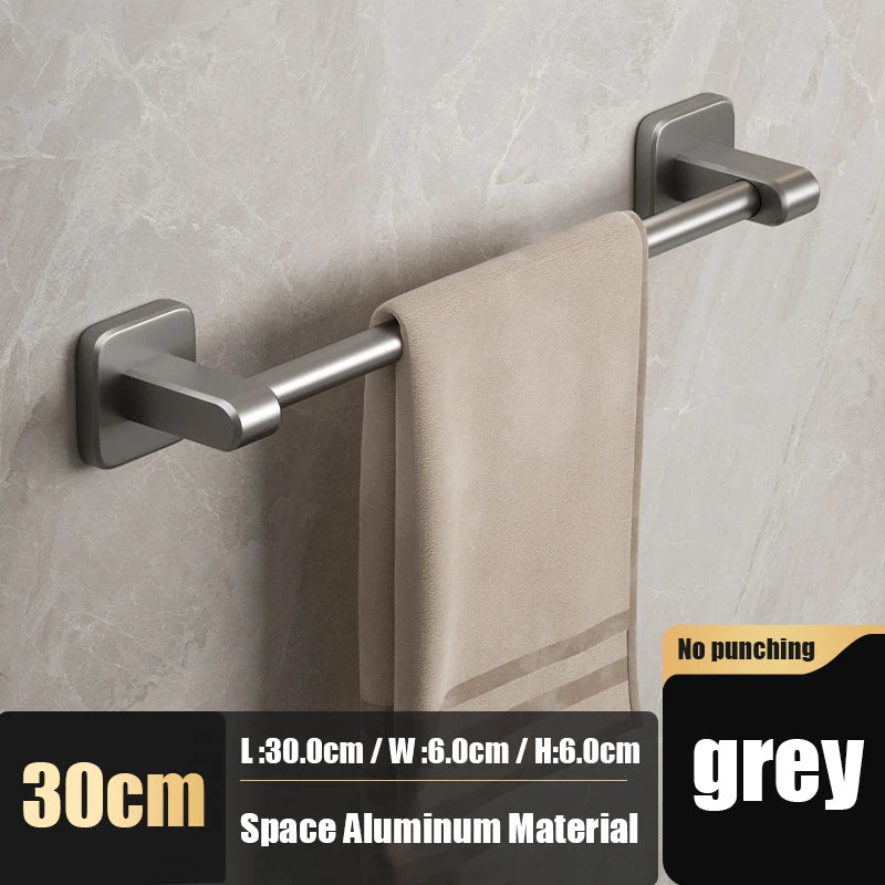 Self-adhesive home bathroom towel holder without drilling