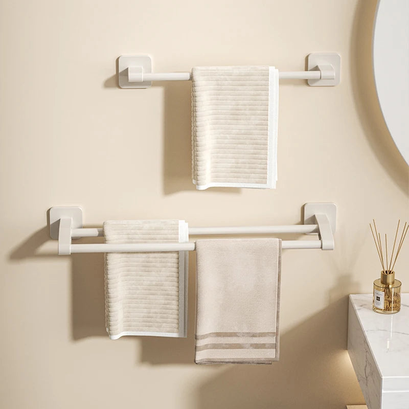 Self-adhesive home bathroom towel holder without drilling