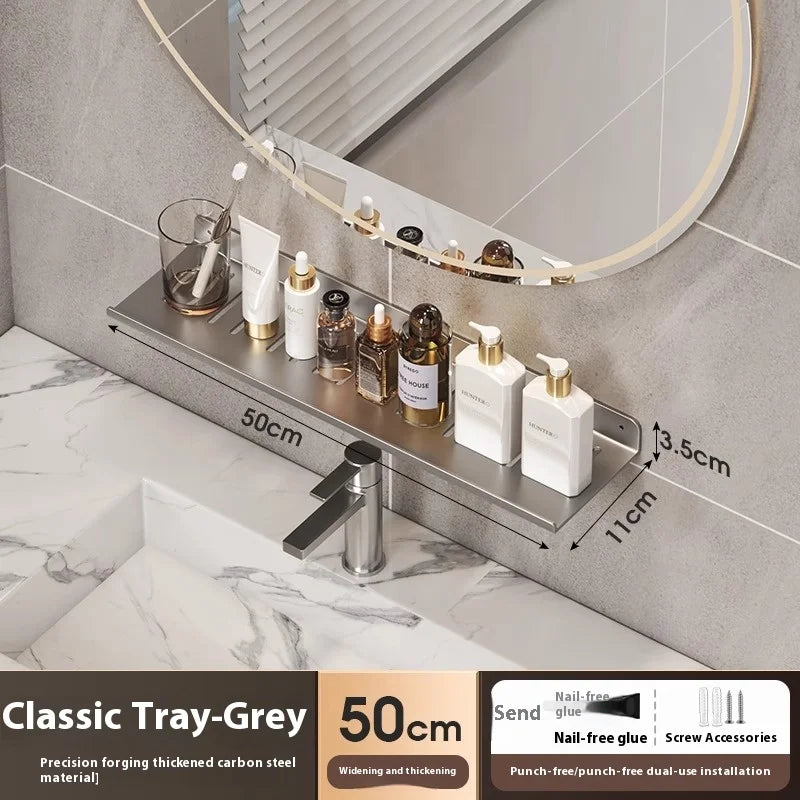 Bathroom storage shelf, washbasin shelf,