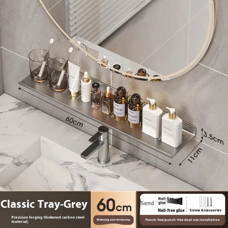 Bathroom storage shelf, washbasin shelf,