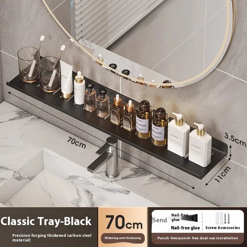 Bathroom storage shelf, washbasin shelf,