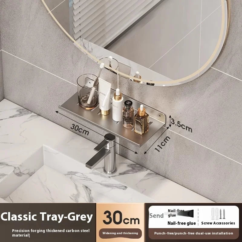 Bathroom storage shelf, washbasin shelf,