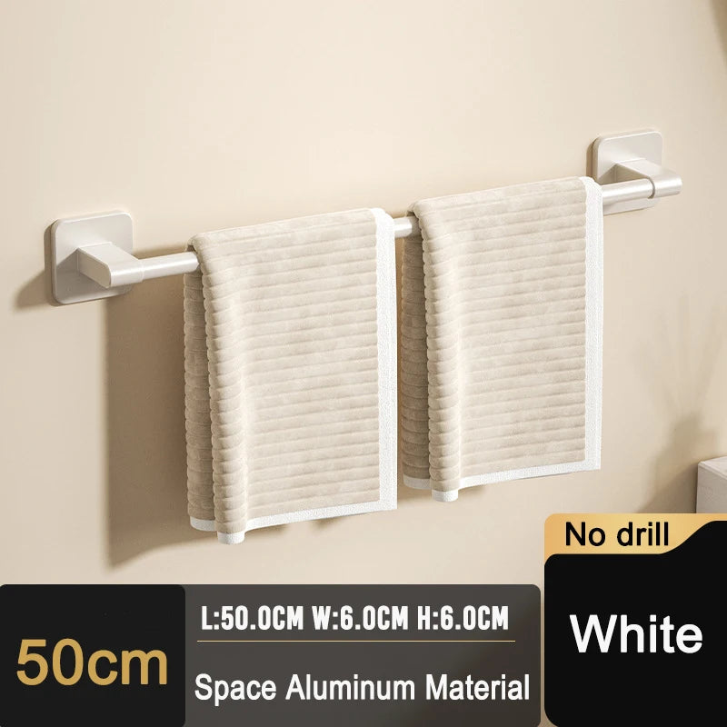 Self-adhesive home bathroom towel holder without drilling