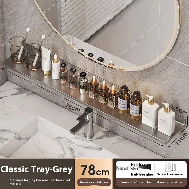 Bathroom storage shelf, washbasin shelf,