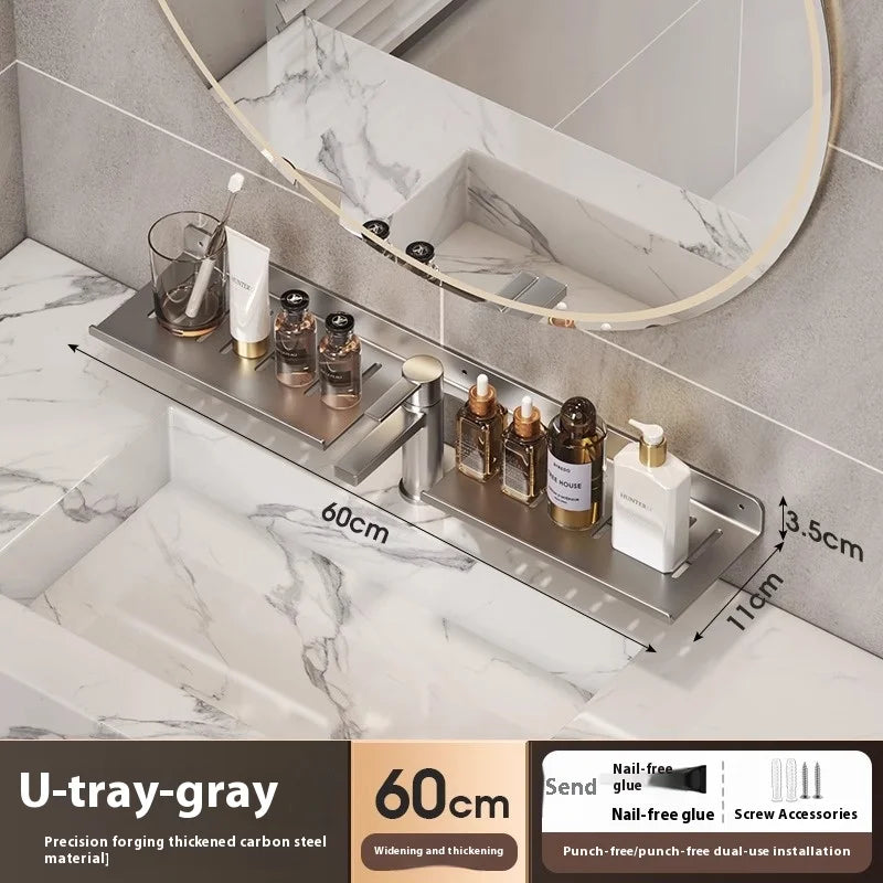 Bathroom storage shelf, washbasin shelf,