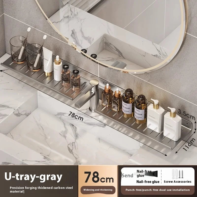 Bathroom storage shelf, washbasin shelf,