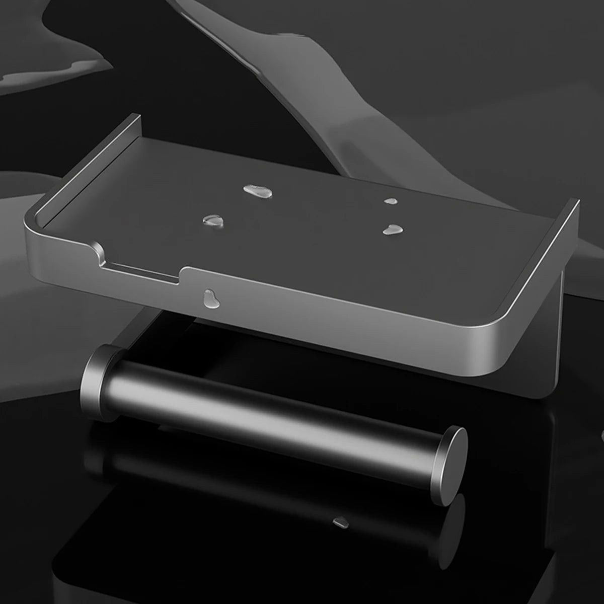 Wall-mounted aluminum alloy paper holder
