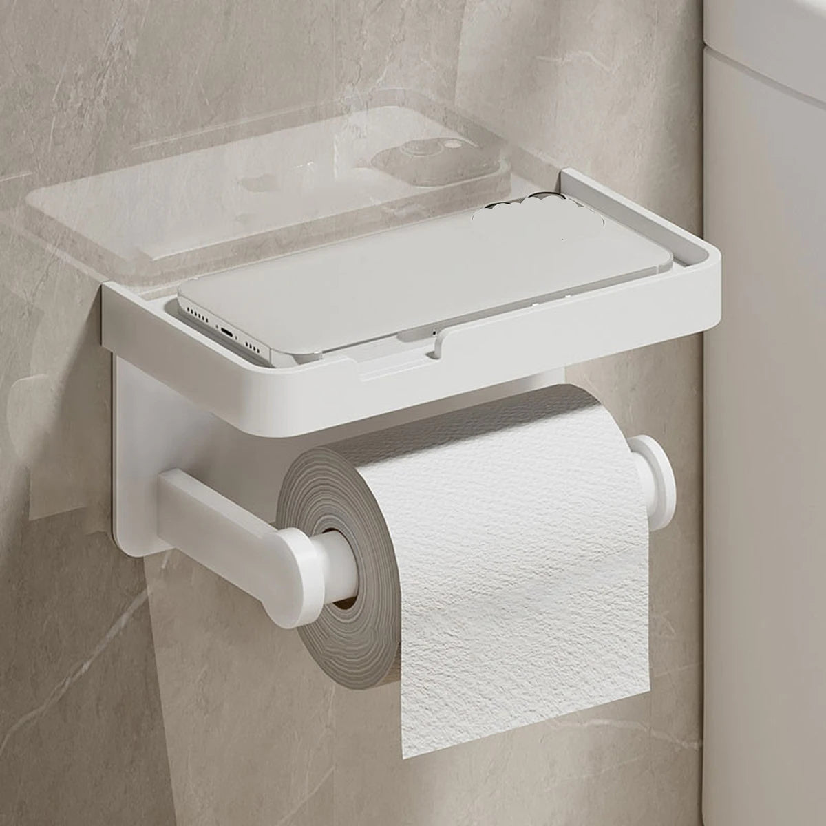 Wall-mounted aluminum alloy paper holder