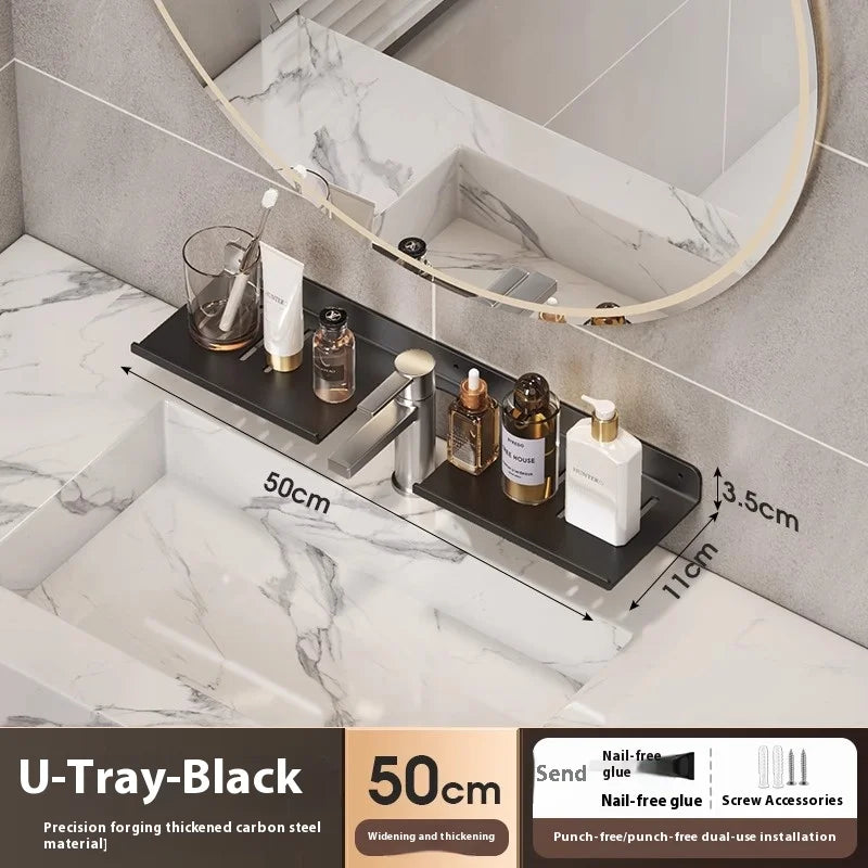 Bathroom storage shelf, washbasin shelf,