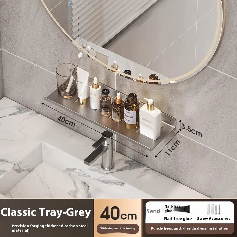Bathroom storage shelf, washbasin shelf,