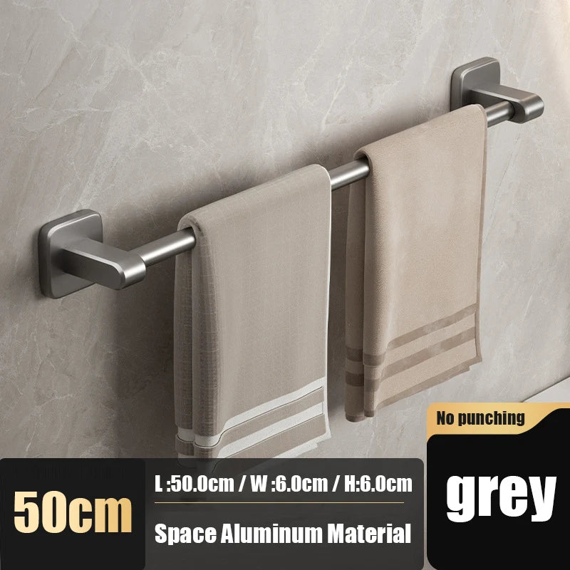 Self-adhesive home bathroom towel holder without drilling
