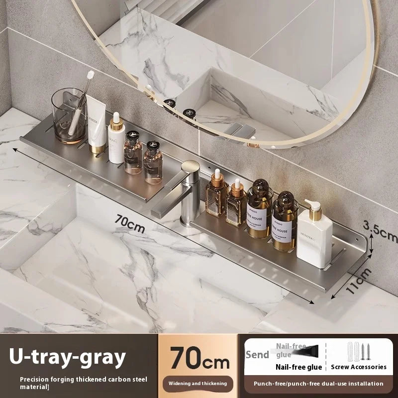 Bathroom storage shelf, washbasin shelf,