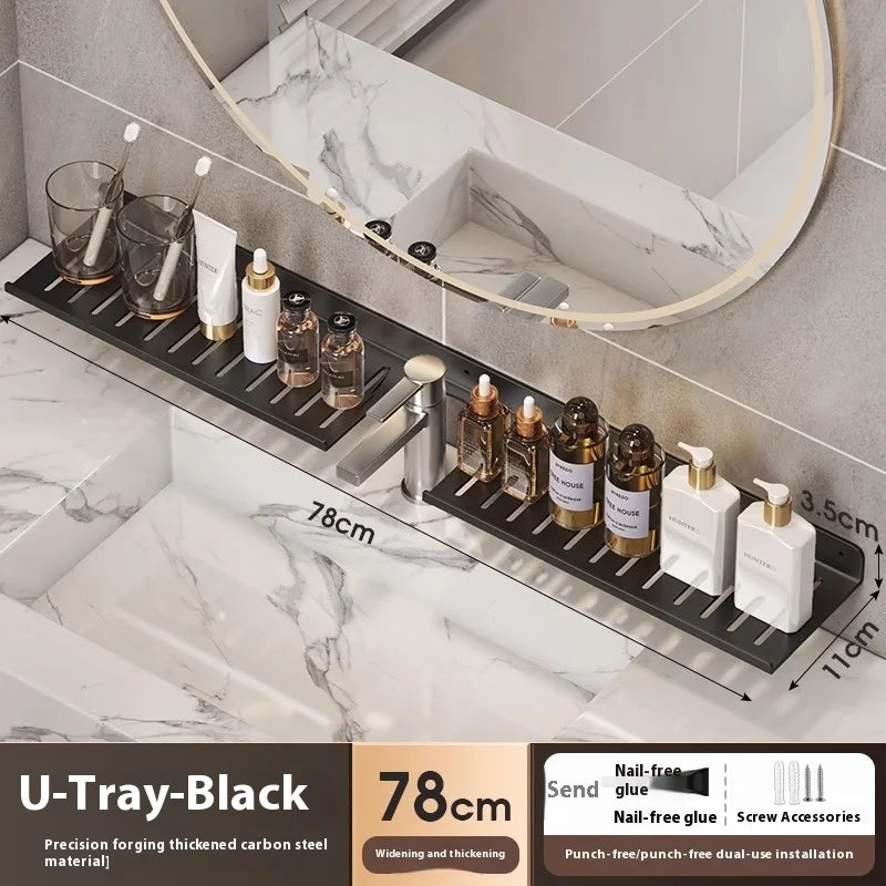 Bathroom storage shelf, washbasin shelf,