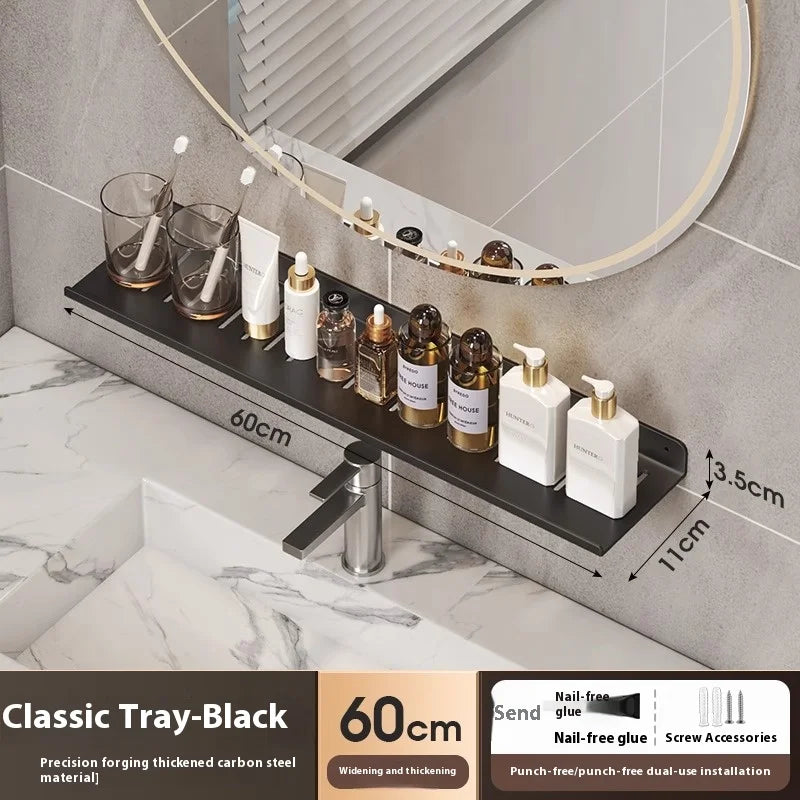 Bathroom storage shelf, washbasin shelf,