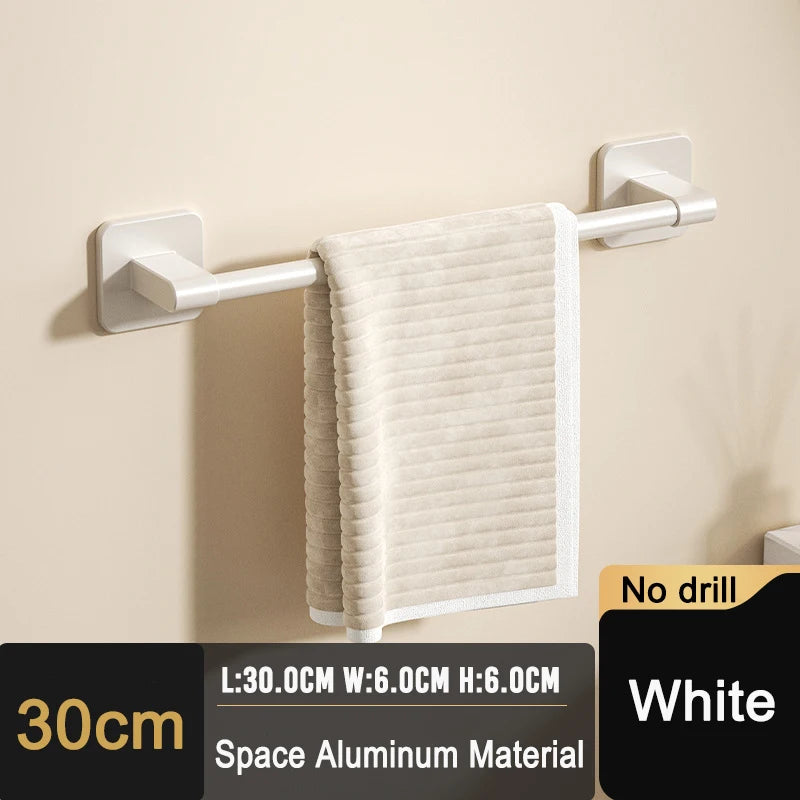 Self-adhesive home bathroom towel holder without drilling