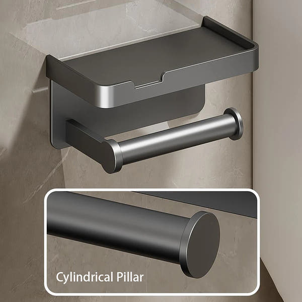 Wall-mounted aluminum alloy paper holder