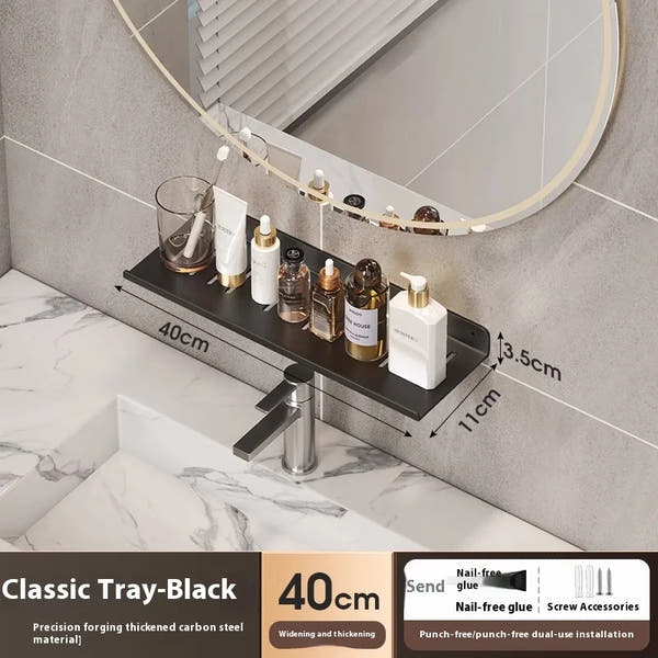 Bathroom storage shelf, washbasin shelf,