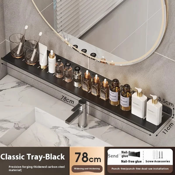 Bathroom storage shelf, washbasin shelf,
