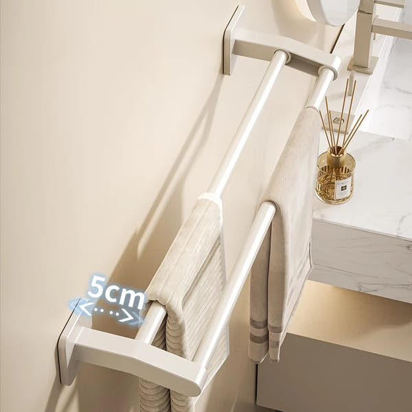 Self-adhesive home bathroom towel holder without drilling