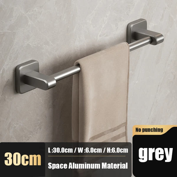Self-adhesive home bathroom towel holder without drilling
