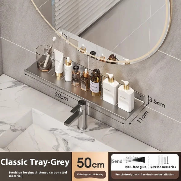 Bathroom storage shelf, washbasin shelf,