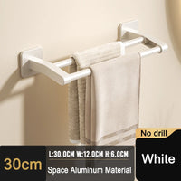 Self-adhesive home bathroom towel holder without drilling