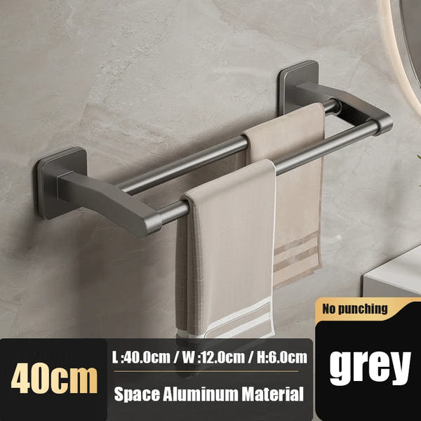 Self-adhesive home bathroom towel holder without drilling
