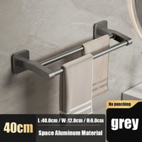Self-adhesive home bathroom towel holder without drilling
