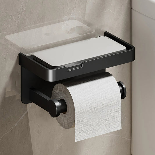 Wall-mounted aluminum alloy paper holder