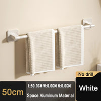 Self-adhesive home bathroom towel holder without drilling