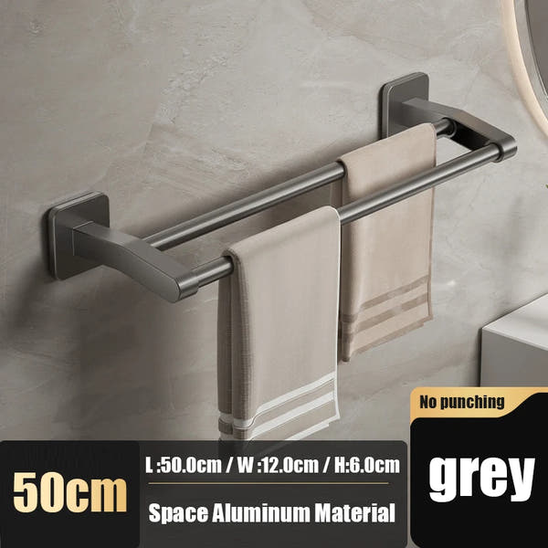 Self-adhesive home bathroom towel holder without drilling