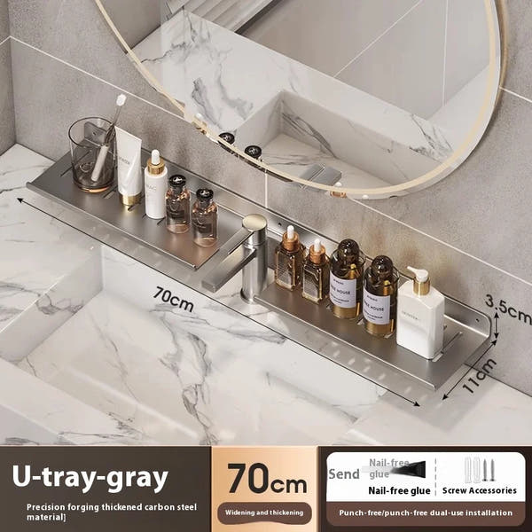 Bathroom storage shelf, washbasin shelf,