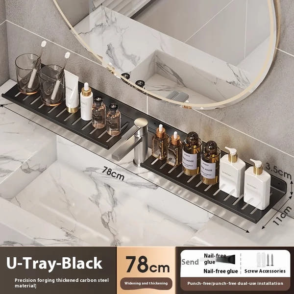 Bathroom storage shelf, washbasin shelf,
