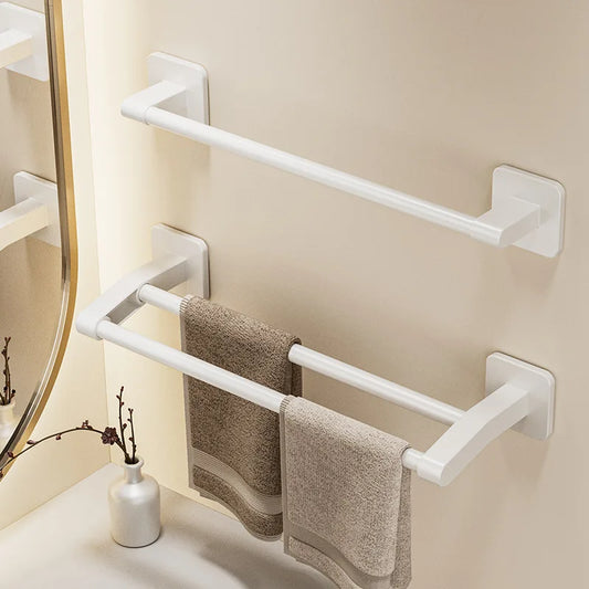 Self-adhesive home bathroom towel holder without drilling