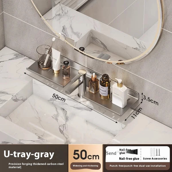Bathroom storage shelf, washbasin shelf,